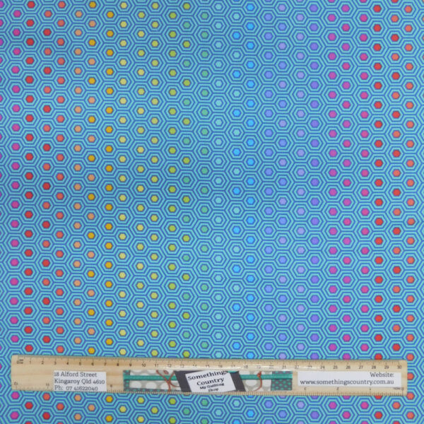 Quilting Sewing Fabric Tula Pink True Colours Blue 50x55cm FQ Material