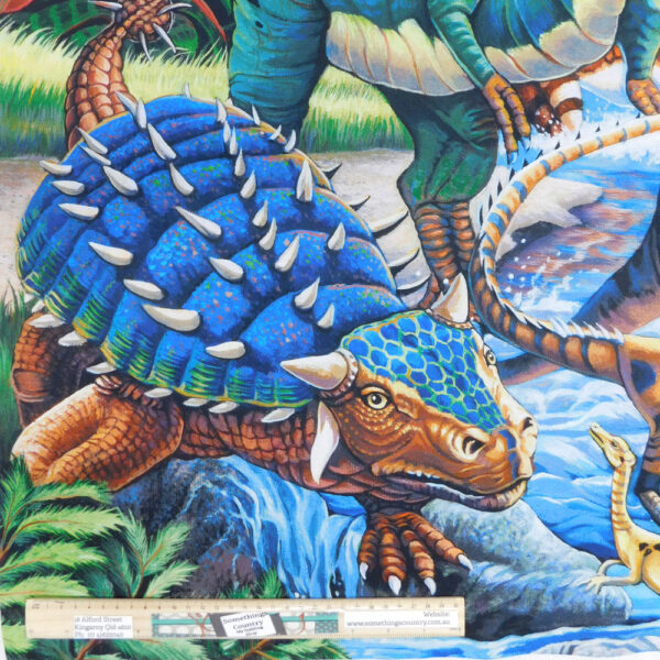 Patchwork Quilting Sewing Fabric Dinosaurs Panel 87x110cm