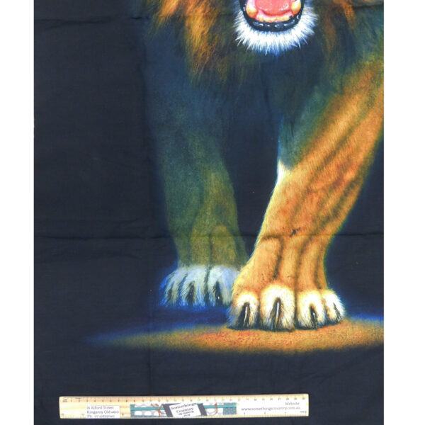 Patchwork Quilting Sewing Fabric African Lion Panel 60x110cm