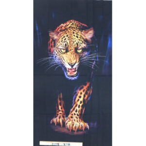 Patchwork Quilting Sewing Fabric African Cheetah Panel 60x110cm