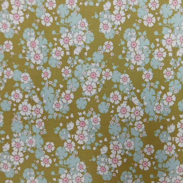 Quilting Patchwork Sewing Fabric TILDA Woodland Aster Olive 50x55cm FQ