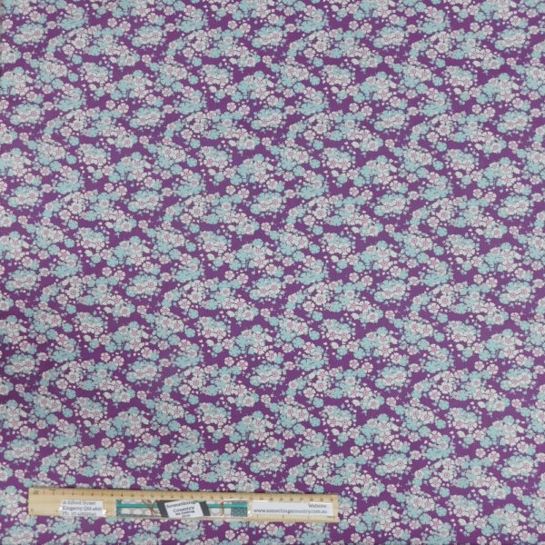 Quilting Patchwork Sewing Fabric TILDA Woodland Aster Violet 50x55cm FQ