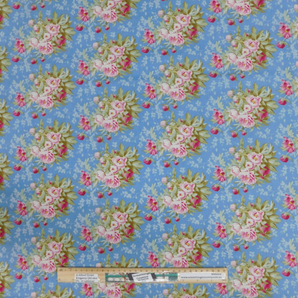 Quilting Patchwork Sewing Fabric TILDA Woodland Hazel Blue 50x55cm FQ