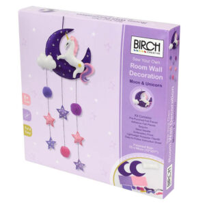Birch Sew Your Own Felt Mobile Craft Kit Moon and Unicorn DIY