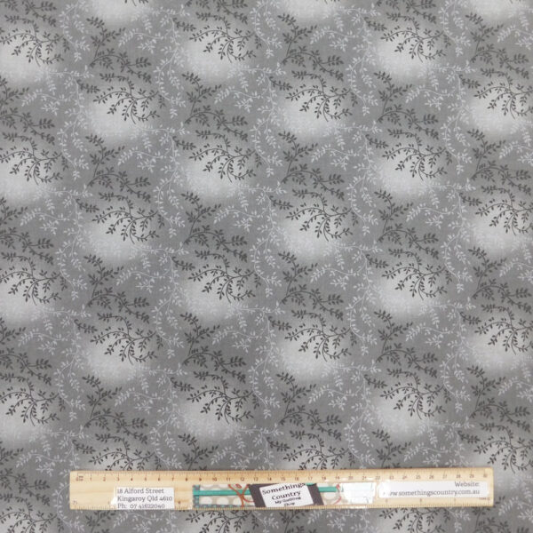 Quilting Patchwork Fabric Sewing Grey Vines Wide Backing 270x50cm
