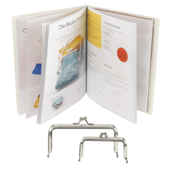 The Purse Clasp Book including 2 Metal Clasps Hardware