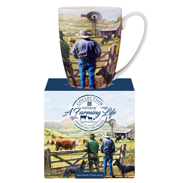 Ashdene Farming Life Kitchen Tea Cup Mug Observing the Herd