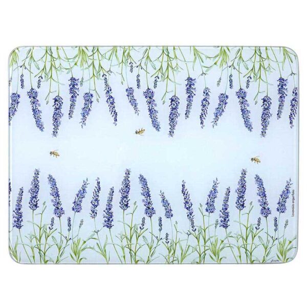 Ashdene Kitchen GLASS Lavender Fields Surface Saver Protector Board