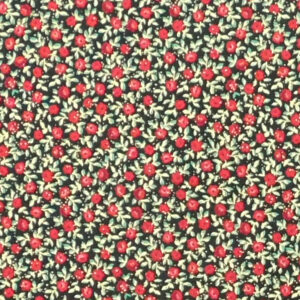 Quilting Patchwork Sewing Fabric Small Red Flowers 50x55cm FQ