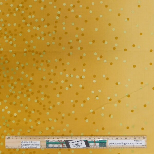 Quilting Patchwork Sewing Fabric Moda Ombre Spots Gold 50x55cm FQ
