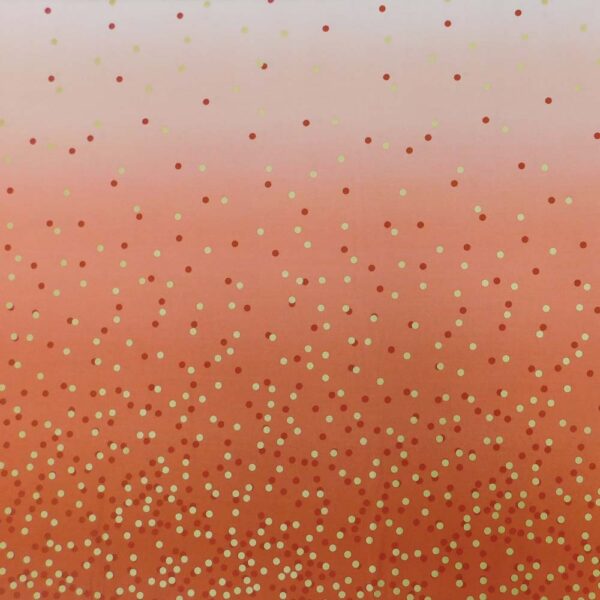 Quilting Patchwork Sewing Fabric Moda Ombre Spots Orange 50x55cm FQ