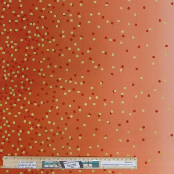 Quilting Patchwork Sewing Fabric Moda Ombre Spots Orange 50x55cm FQ