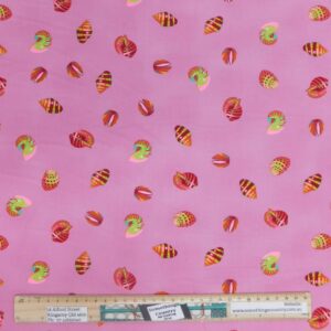 Quilting Patchwork Sewing Fabric Tula Pink Zuma Pink Shells 50x55cm FQ