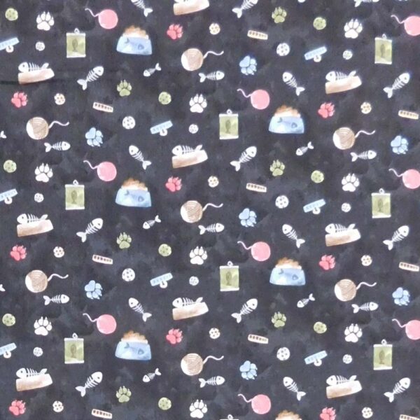 Quilting Patchwork Sewing Fabric Kitty Playtime 50x55cm FQ