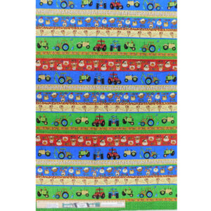 Patchwork Quilting Funny Farm Tractor Border 50x110cm Fabric