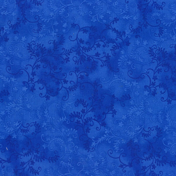 Quilting Patchwork Sewing Fabric Mystic Vine Royal Blue 50x55cm FQ