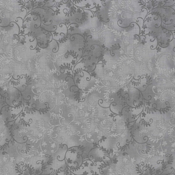 Quilting Patchwork Sewing Fabric Mystic Vine Grey 50x55cm FQ