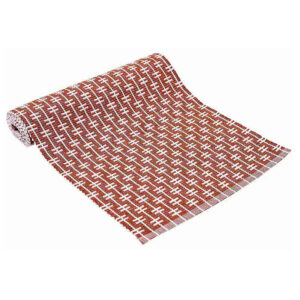 French Country Eco Eden Ribbed Table Runner Terracotta 33x150cm