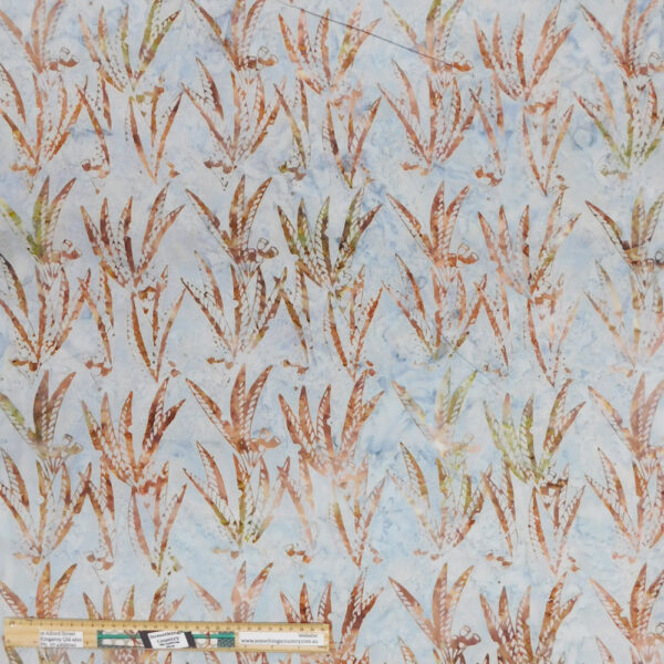 Quilting Patchwork Fabric Sewing Batik Gum Leaves Backing 270x50cm