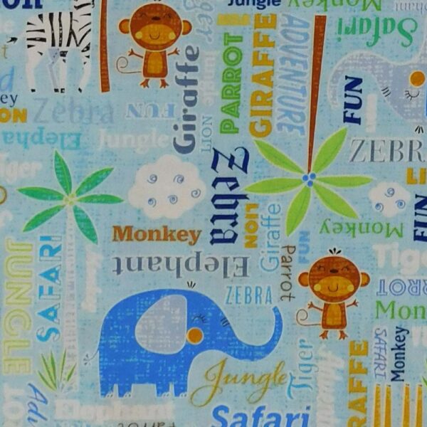 Quilting Patchwork Sewing Fabric African Sweet Safari 50x55cm FQ