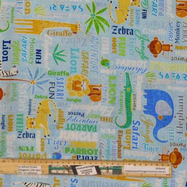 Quilting Patchwork Sewing Fabric African Sweet Safari 50x55cm FQ