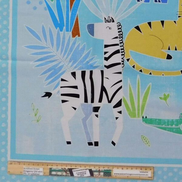 Patchwork Quilting Sewing Fabric African Sweet Safari Panel 90x110cm