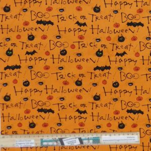 Quilting Patchwork Sewing Fabric Trick or Treat 50x55cm FQ