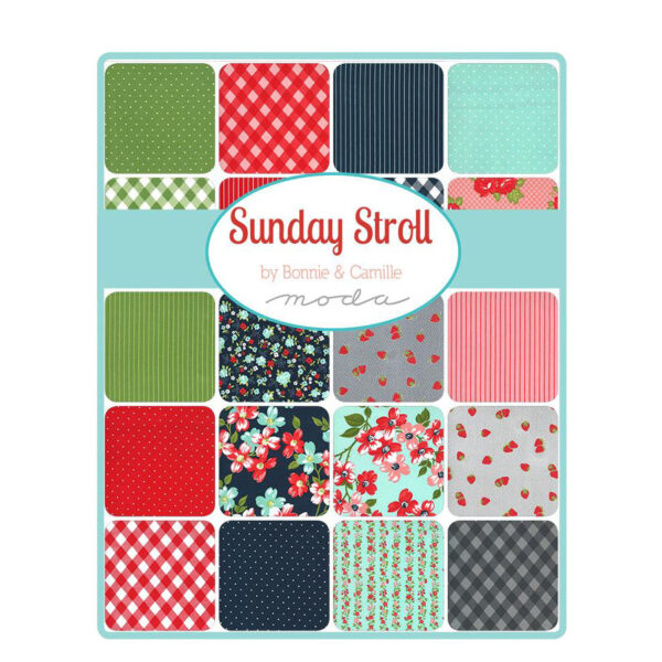 Moda Quilting Jelly Roll Patchwork Sunday Stroll 2.5 Inch Sewing Fabrics