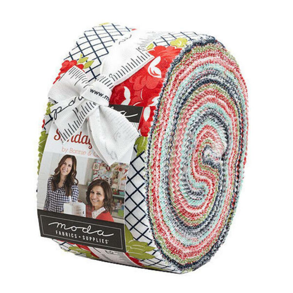 Moda Quilting Jelly Roll Patchwork Sunday Stroll 2.5 Inch Sewing Fabrics