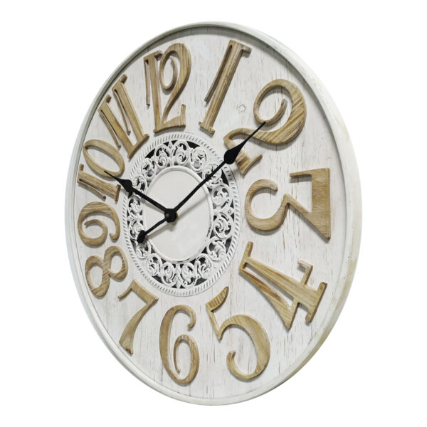 Clock French Country Wall 60cm Scandi Flair Large Clocks