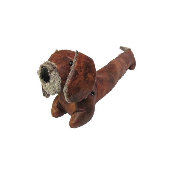 Country Leather Look Weighted Cooper Dachshund Door Stopper
