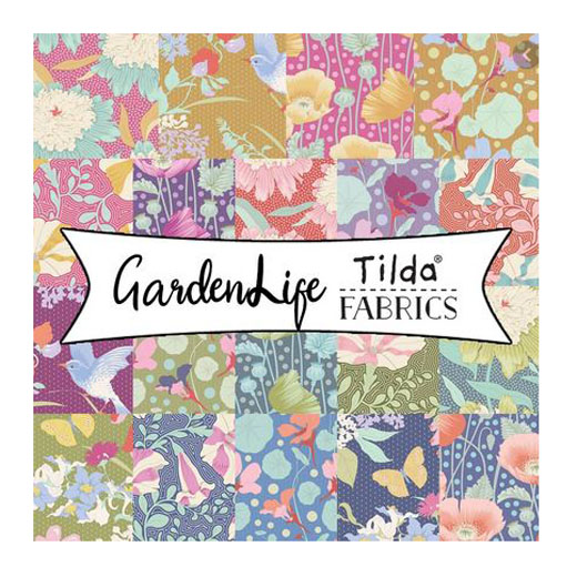 Quilting Patchwork Fabric TILDA Gardenlife Peony Pink 50x55cm FQ