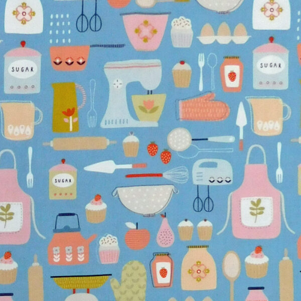 Quilting Patchwork Fabric Cooking Baking Allover 50x55cm FQ