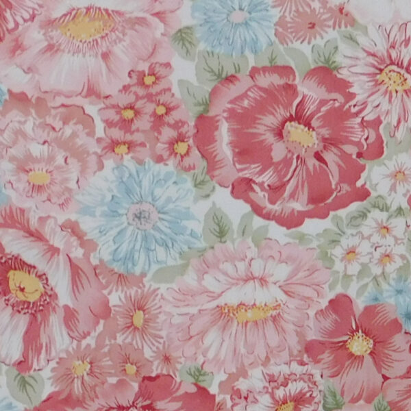 Quilting Patchwork Fabric Sanctuary Pink Floral Allover 50x55cm FQ