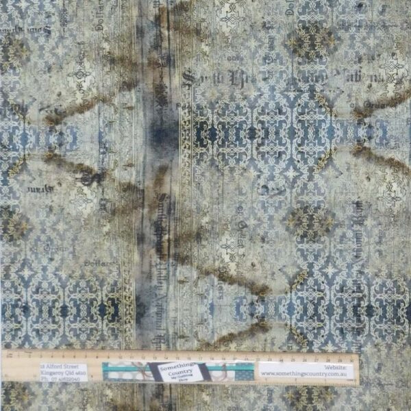 Quilting Patchwork Fabric Tim Holtz Abandoned Stained Allover 50x55cm FQ