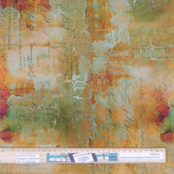 Quilting Patchwork Fabric Tim Holtz Abandoned Sienna Allover 50x55cm FQ