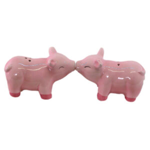Collectable Novelty Kissing Pigs Salt and Pepper Set