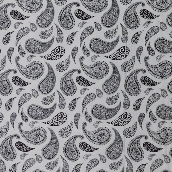 Quilting Patchwork Sewing Fabric Morning Paisley White 50x55cm FQ
