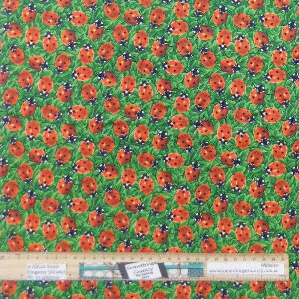 Quilting Patchwork Fabric You Bug Me Ladybug Allover 50x55cm FQ
