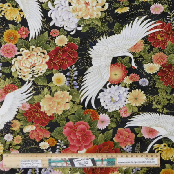 Quilting Patchwork Sewing Fabric Japanese Wind Song 50x55cm FQ