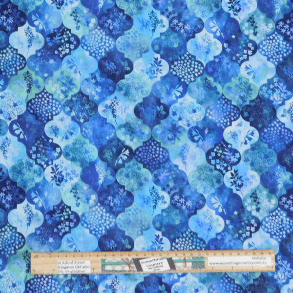 Quilting Patchwork Sewing Fabric Blue Haven 50x55cm FQ