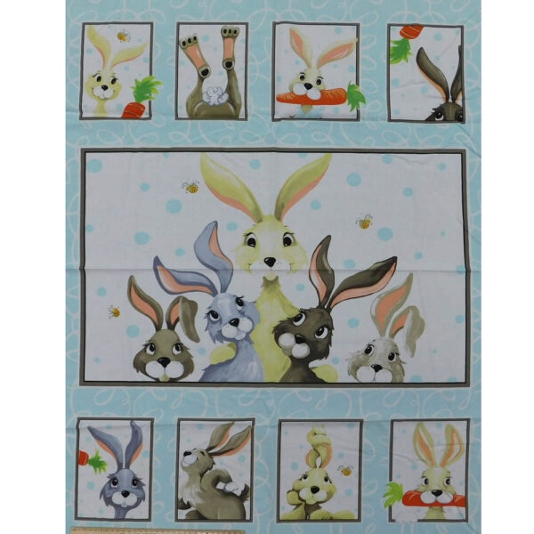 Patchwork Quilting Harold the Hare Nursery Panel 90x110cm Fabric