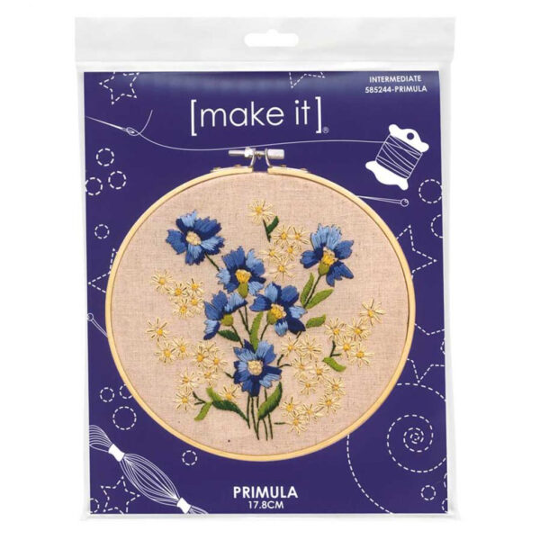 Make It Printed Embroidery Primula Hand Stitching Kit