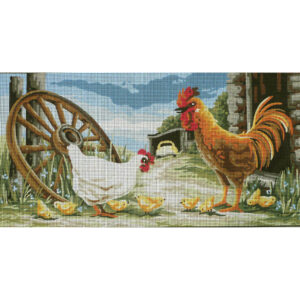 Country Threads Tapestry Printed Country Farmyard Canvas
