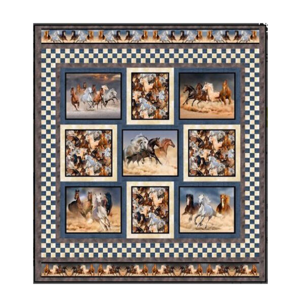Quilting Sewing Patchwork Quilt Pattern Brumbies Wild and Free
