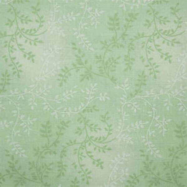 Quilting Patchwork Fabric Sewing Mint Green Vines Wide Backing 270x50cm