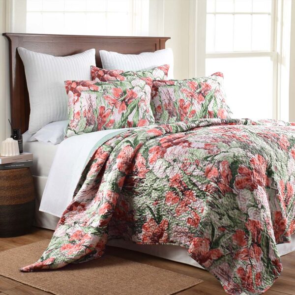 French Country Patchwork Bed Quilt Chloe Coverlet Assorted Sizes