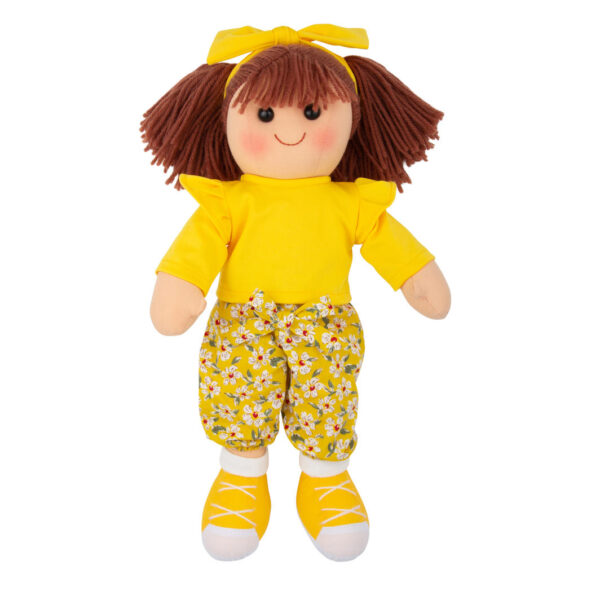 Hopscotch Lovely Soft Rag Doll Hattie Girl Dressed Doll Large 35cm