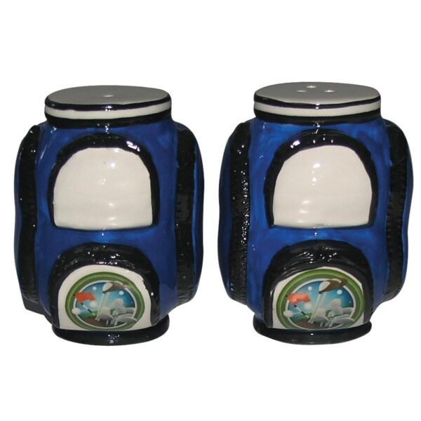 French Country Collectable Golf Bag Blue Salt and Pepper Set
