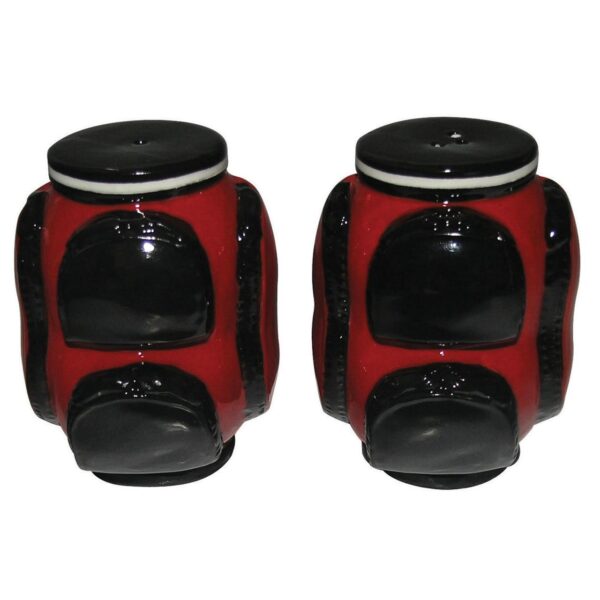 French Country Collectable Golf Bag Red Salt and Pepper Set